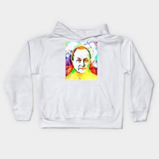 Auguste Comte Colourful Portrait | Auguste Comte Artwork 11 Kids Hoodie